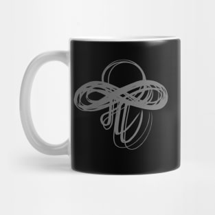 Marathi Text Me I am Infinite Gray Mug